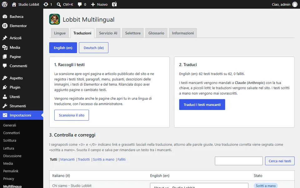 Preview of Lobbit Multilingual